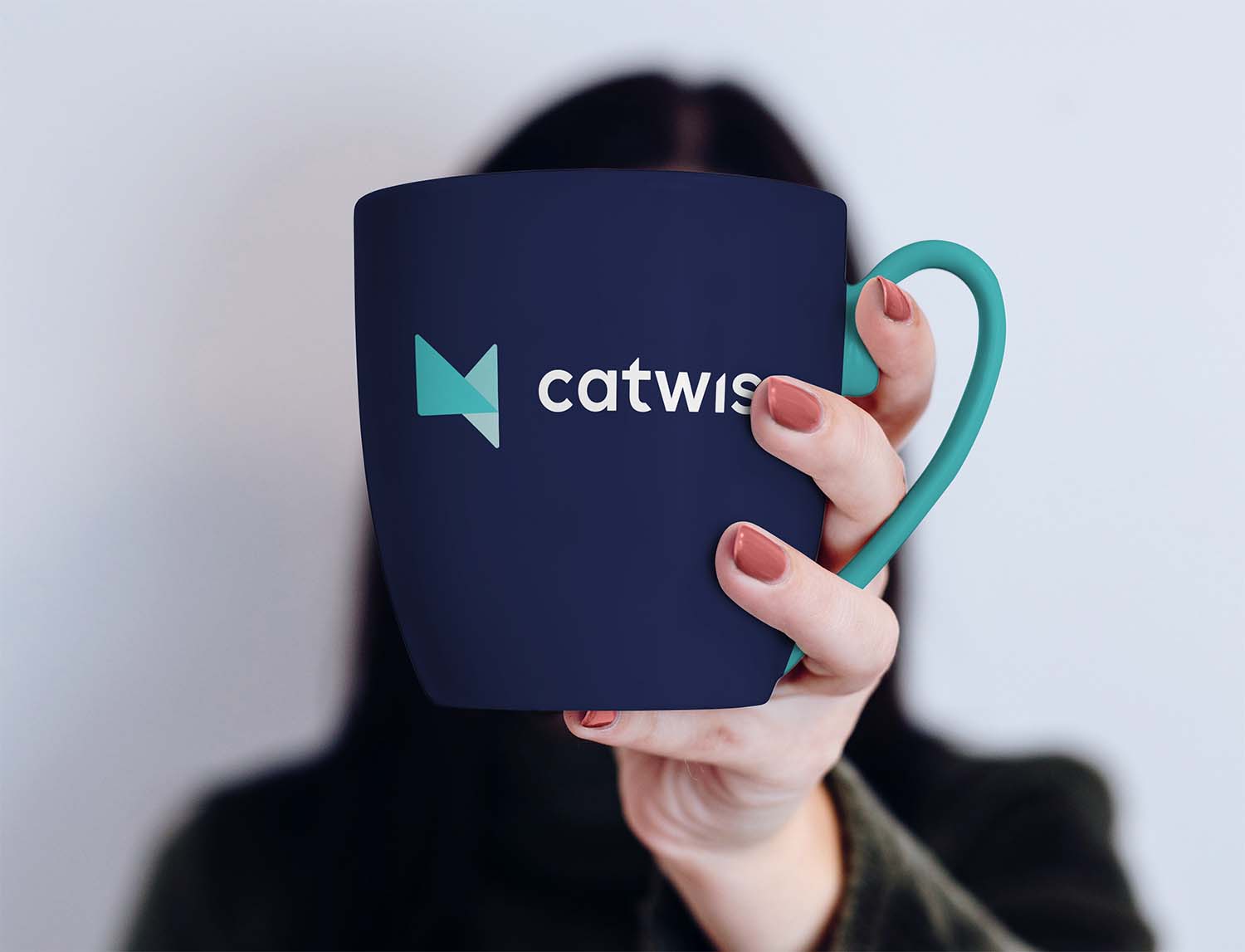 Catwise ontwerp koffie mok sterk reclamebureau
